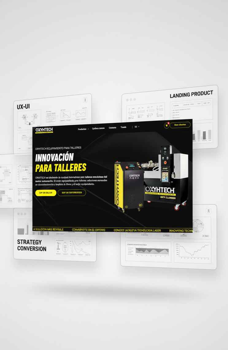 Oxyhtech – Landing para soluciones de tratamiento de agua